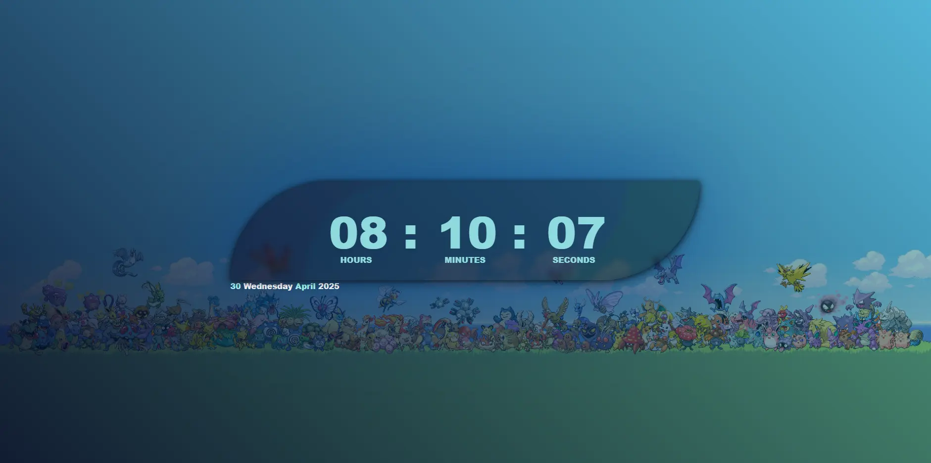 Digital Web Clock